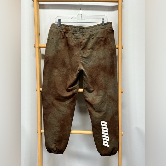 PUMA Brown tie dye cotton joggers size L - Picture 7 of 11